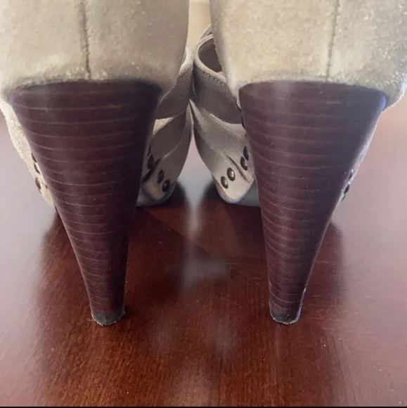 STEVE MADDEN * Leola taupe leather sandals SIZE 7 - Picture 10 of 14